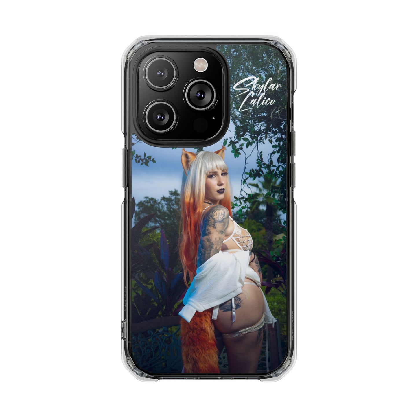 White Fox MagSafe iPhone Case