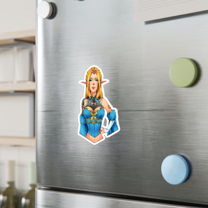 Elf Princess of Time Cosplay Kiss-Cut Vinyl Sticker — Fantasy Character Decal for Laptops, Water Bottles & Notebooks