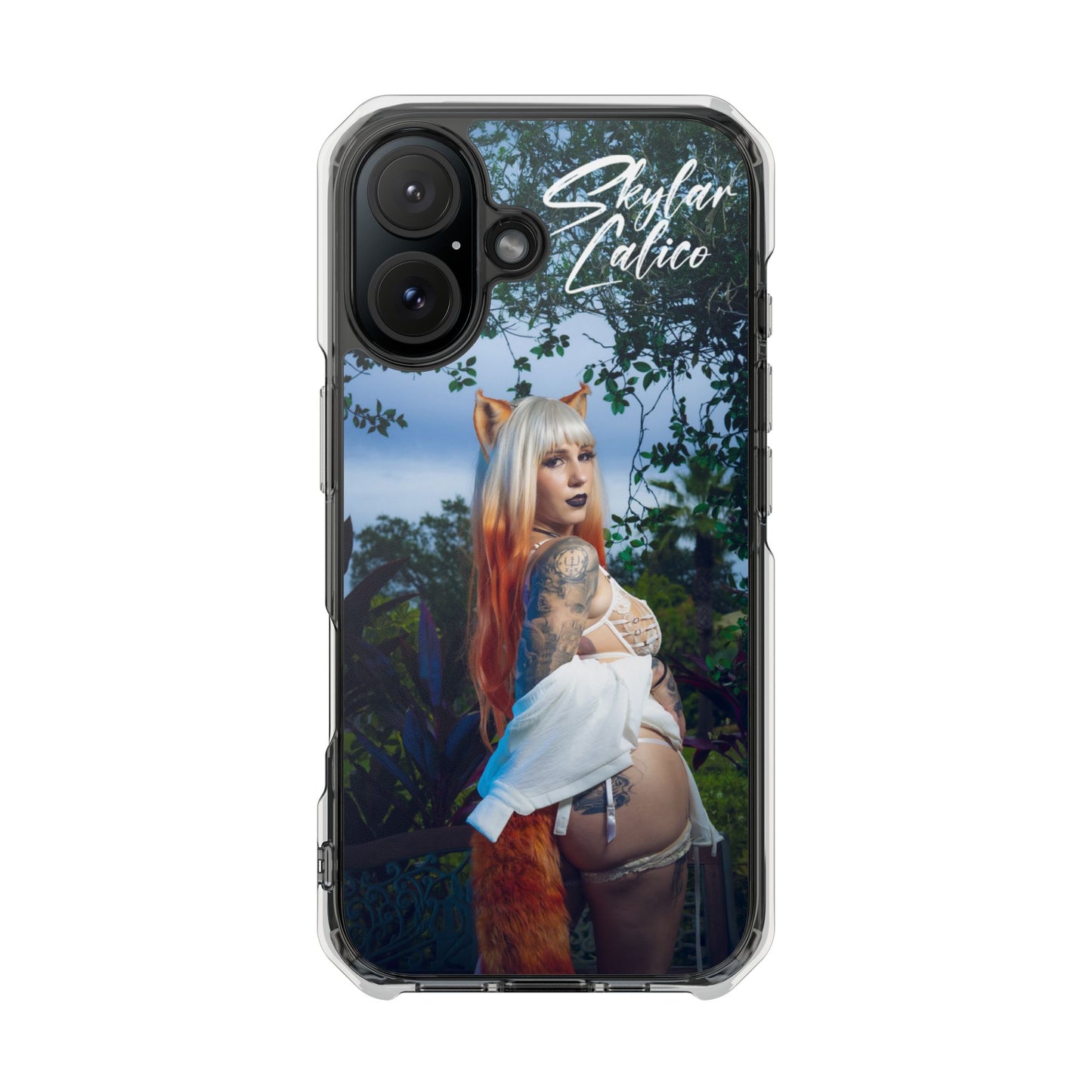 White Fox MagSafe iPhone Case