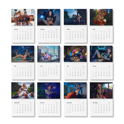 2026 Pinup Photography Wall Calendar — Artistic Boudoir Photo Calendar