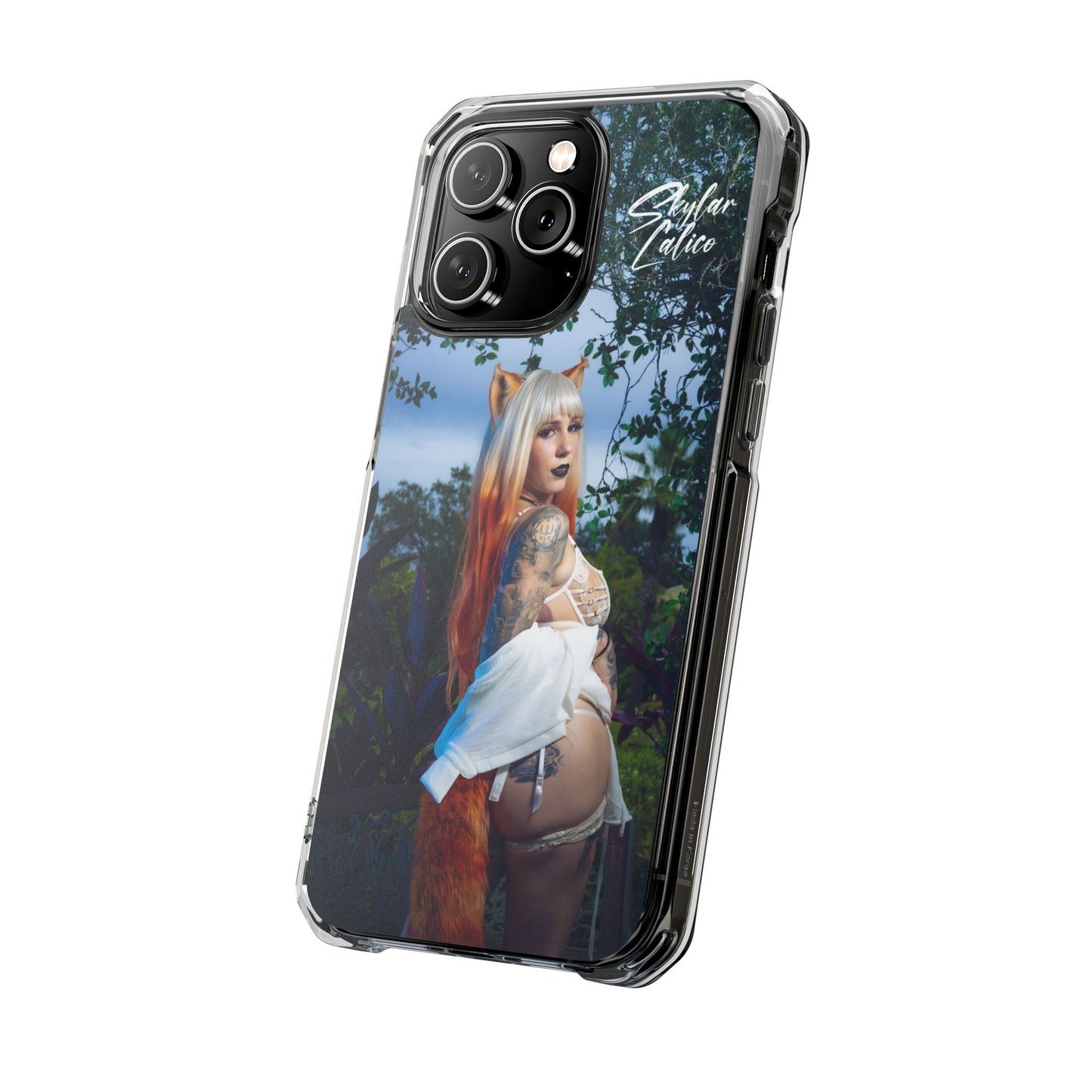 White Fox MagSafe iPhone Case