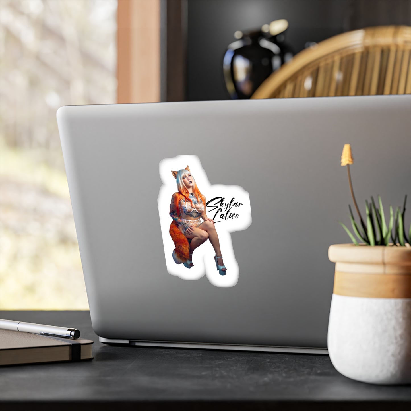 White Fox Vinyl stickers