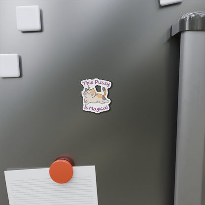 Magic Cat Die-Cut Magnets