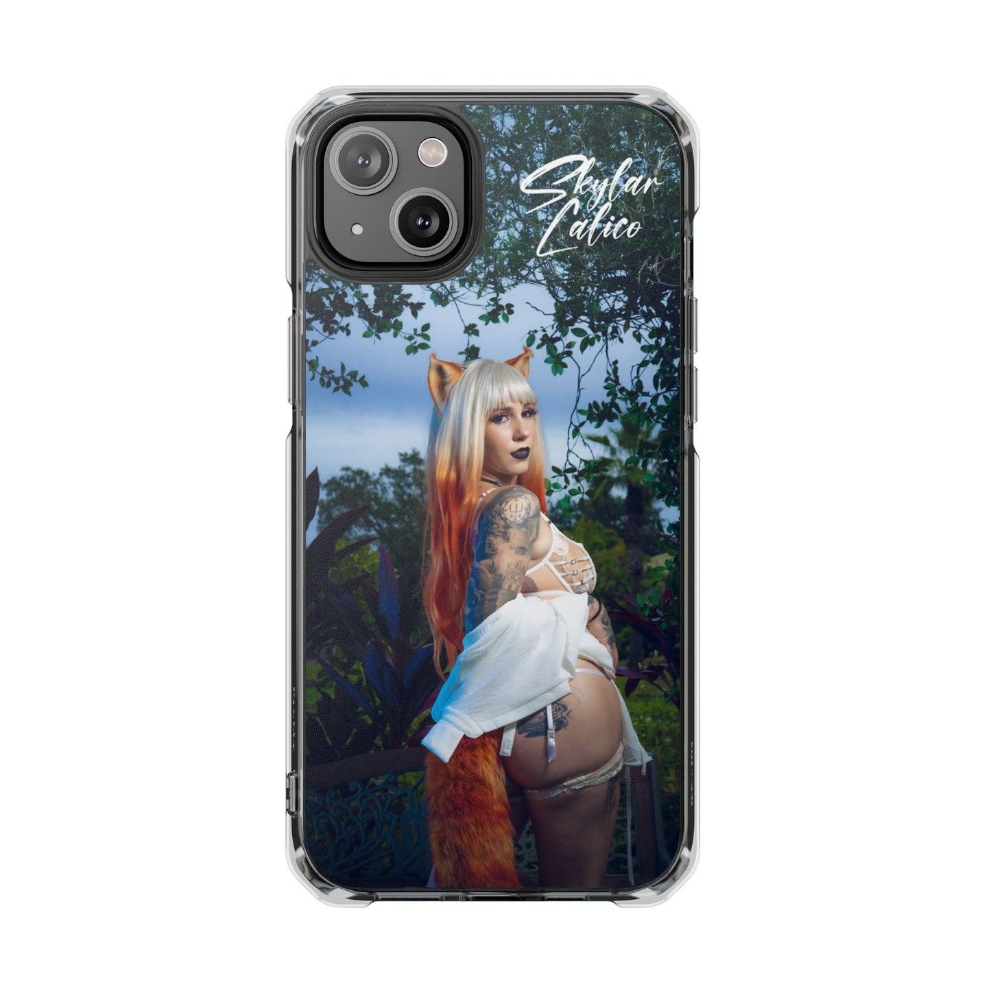 White Fox MagSafe iPhone Case