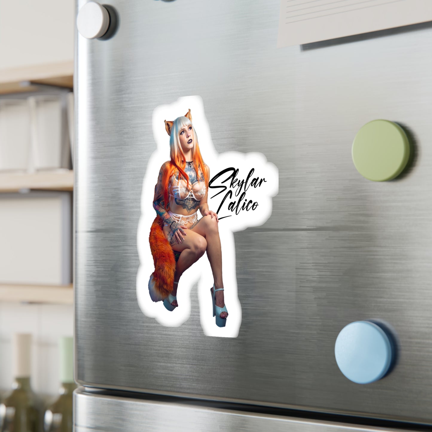 White Fox Vinyl stickers