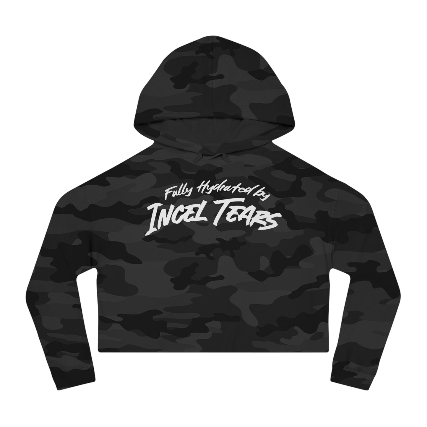 Incel Tears Cropped Hooded Sweatshirt