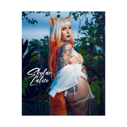 White Fox Vertical Posters