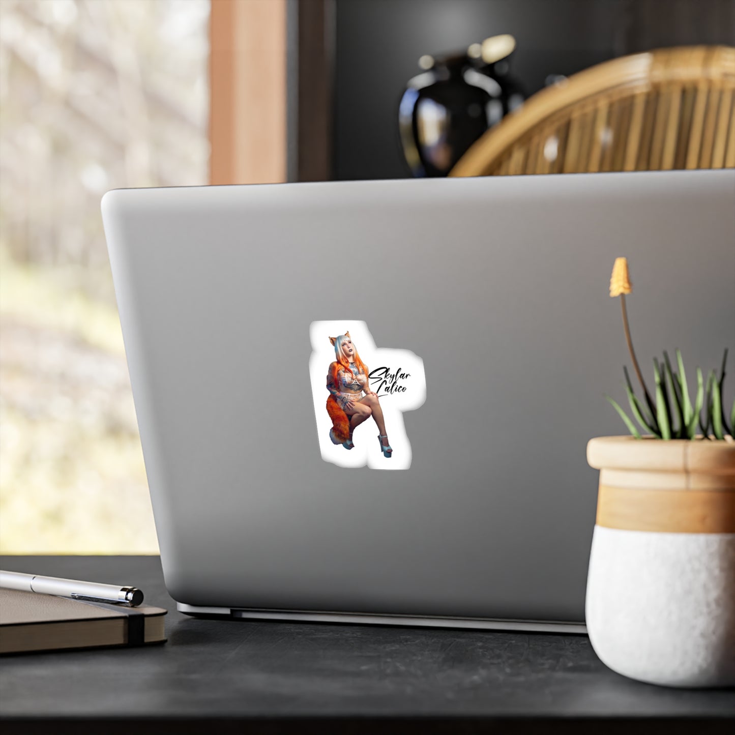 White Fox Vinyl stickers