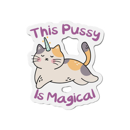 Magic Cat Die-Cut Magnets