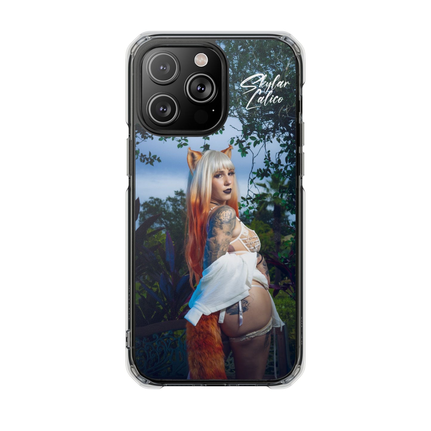 White Fox MagSafe iPhone Case