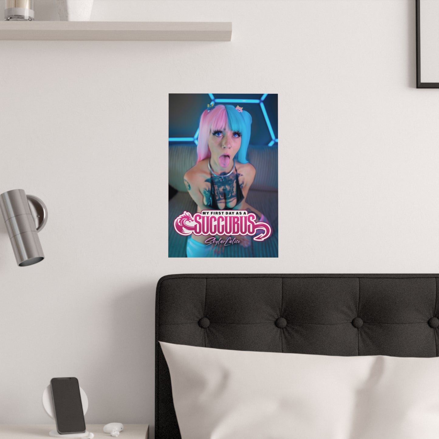 My First Day as a Succubus Satin Posters