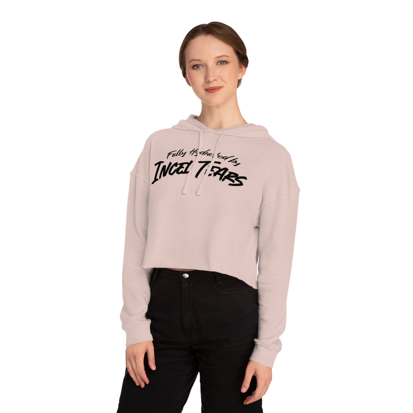 Incel Tears Cropped Hooded Sweatshirt