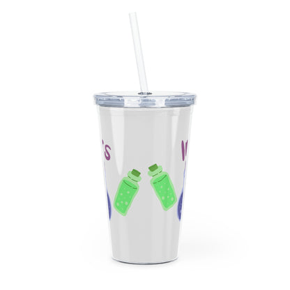 Incel Tears Plastic Tumbler with Straw