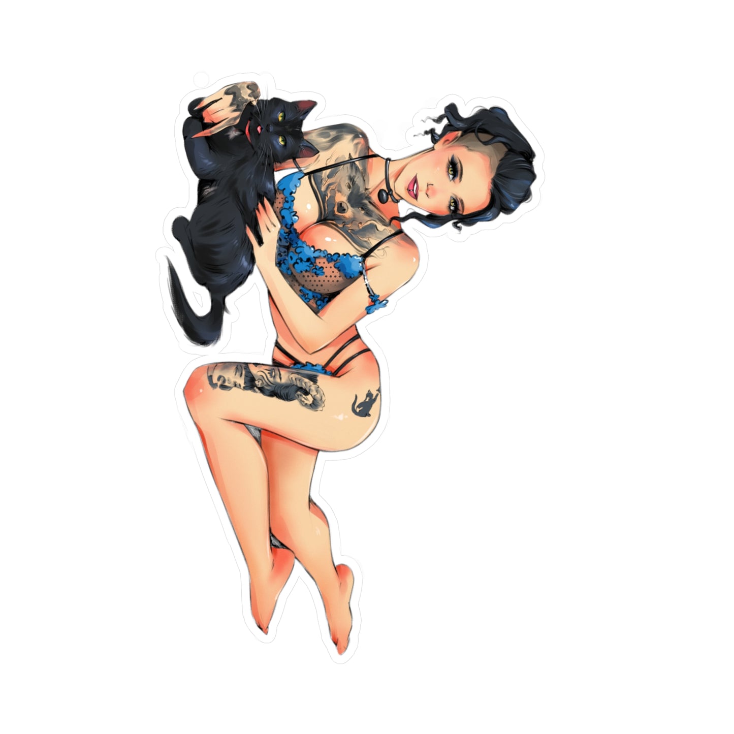 Inkblot and Skylar Kiss-Cut Vinyl Sticker