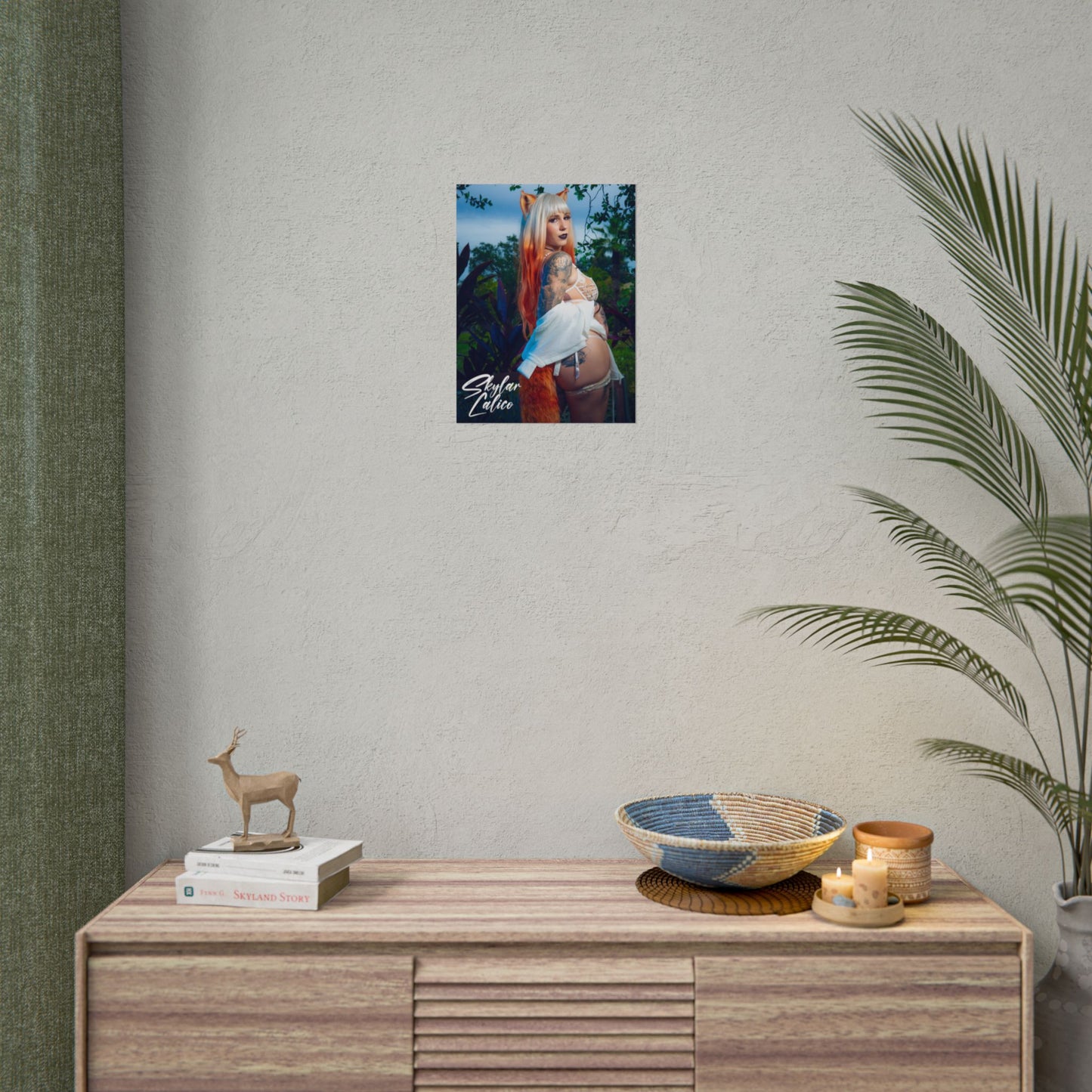 White Fox Vertical Posters