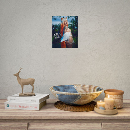 White Fox Vertical Posters